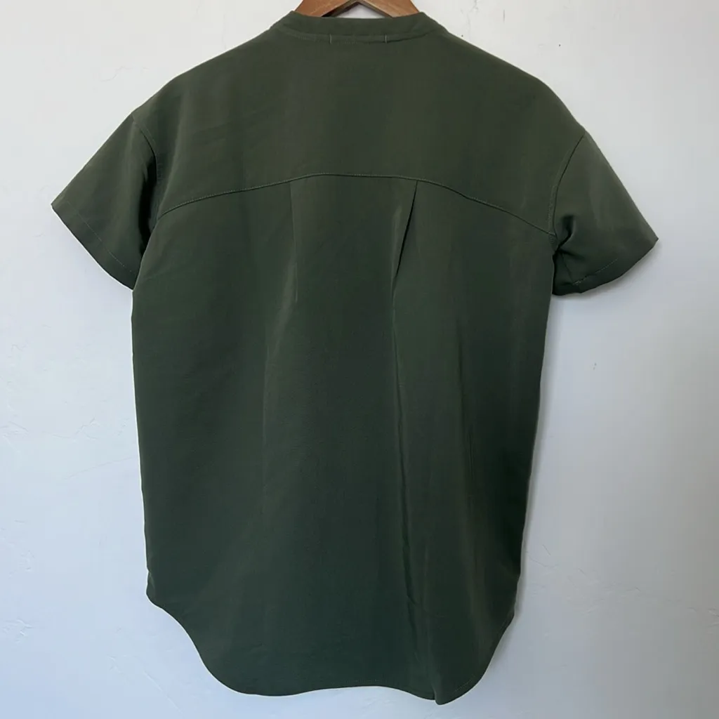 Figs Green Tunic Scrub Top Short Sleeve Size XXS - Image 3