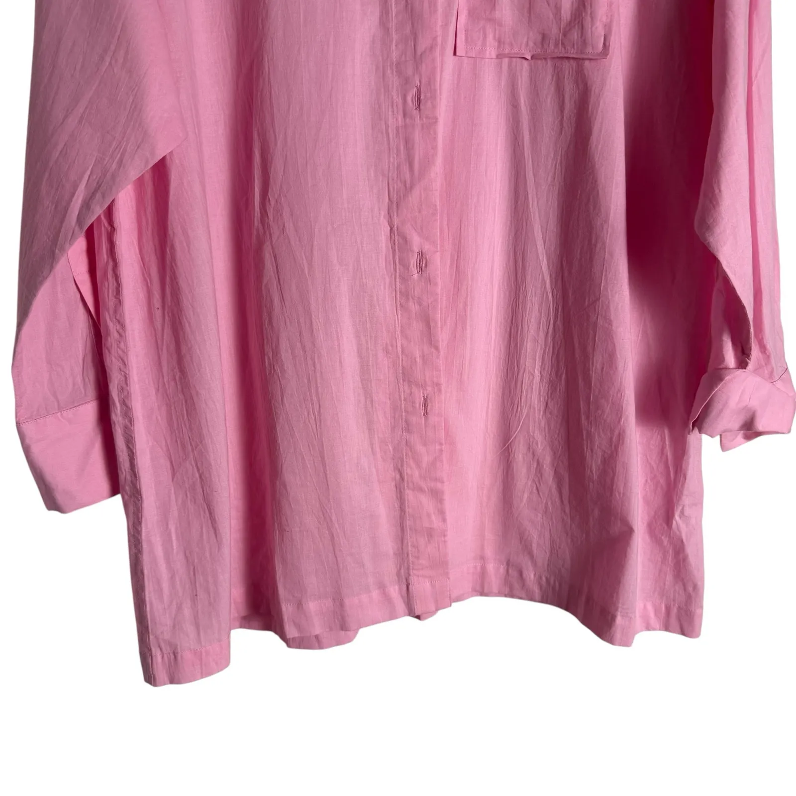 Beach Riot Prism Pink Alexa Button Up Top Tia Shorts Coverup Set - Image 10