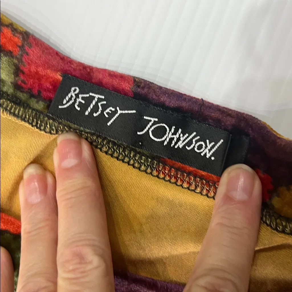 Betsey Johnson Multicolor Patchwork Long Sleeve Dress bodycon - Image 2