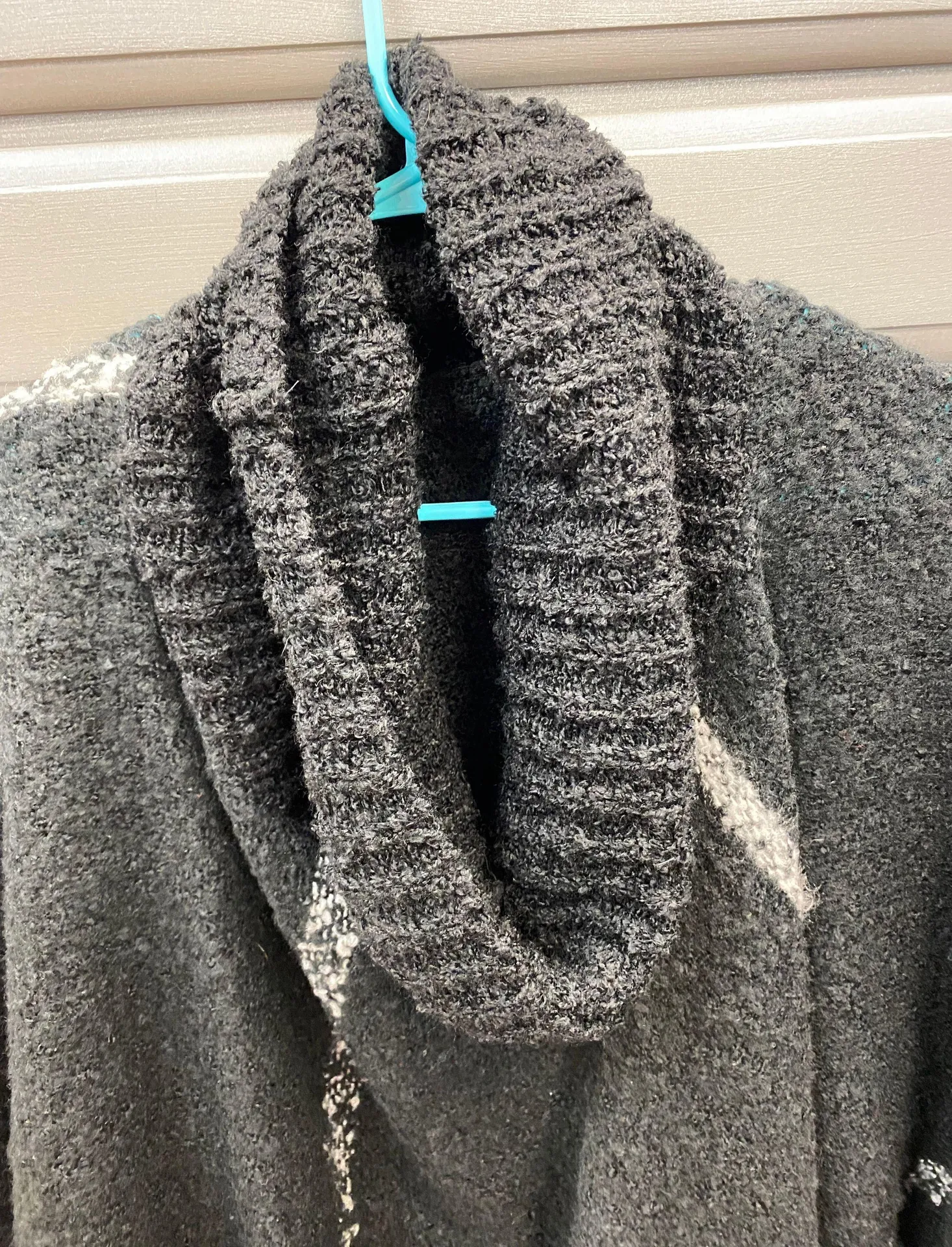 Black Poncho Sweater - Image 3