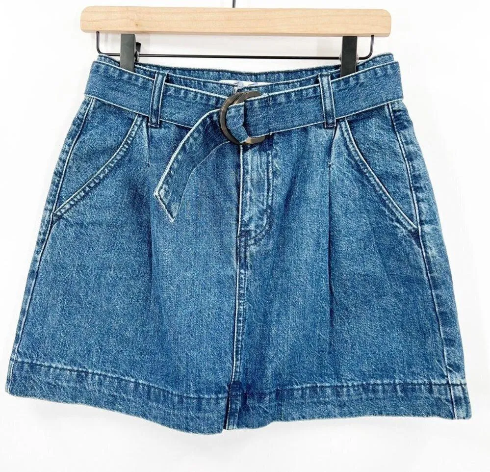 Free People Jade Belted Denim Skirt - Image 3