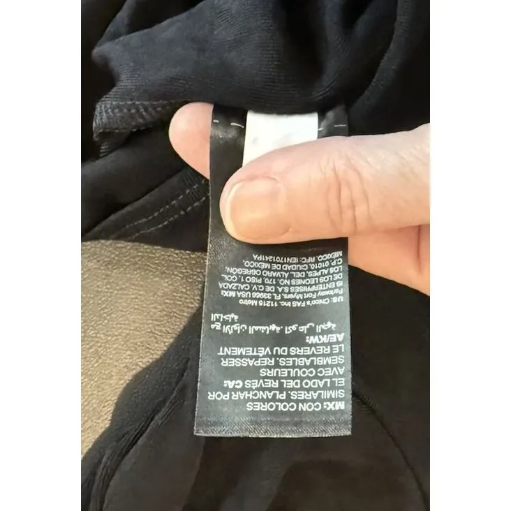 Chicos Travelers 3 US Size‎ 16/18 Black Tie Front Top Blouse Classic Career - Image 5