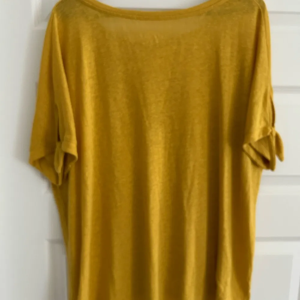 Ava and Viv Linen Top Yellow Size 2X - Image 8
