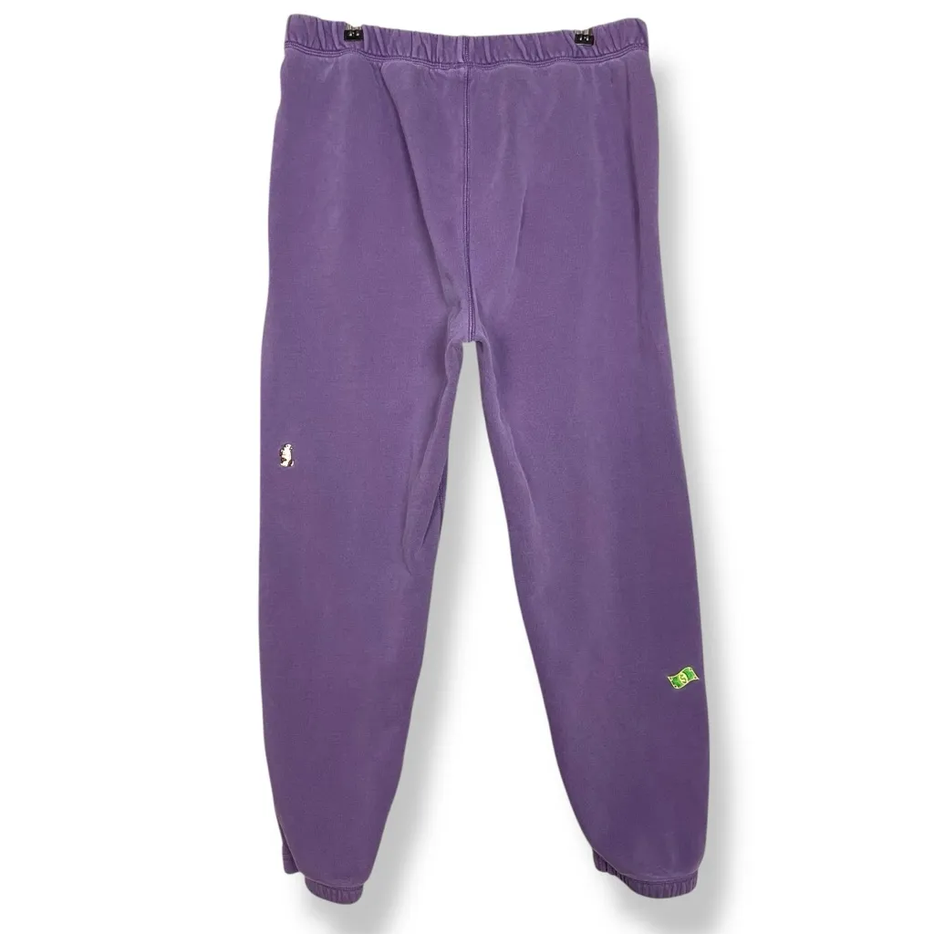 Teddy Fresh Joggers Everything I Love Sweatpants Embroidered Icons XL Purple - Image 2