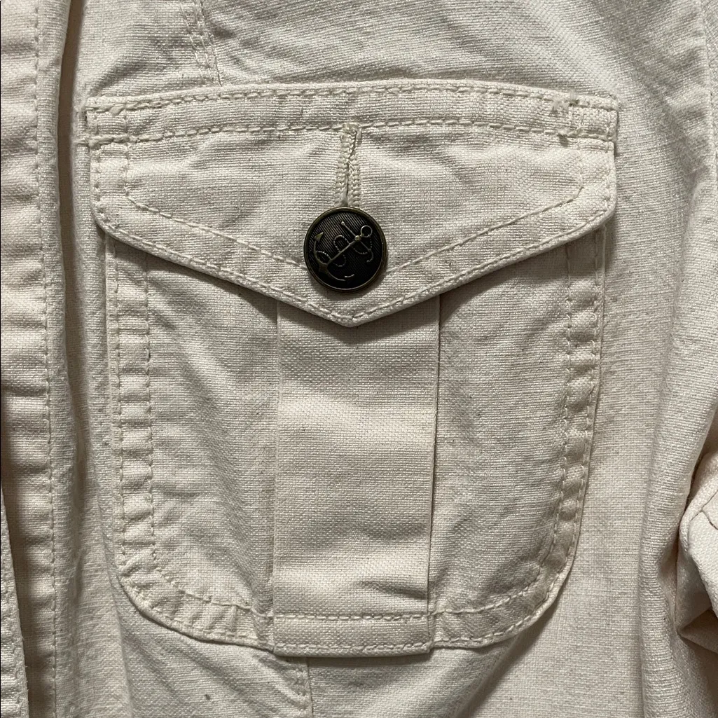 Ralph Lauren  Off-White Utility Jacket with Dark Trim - Image 3