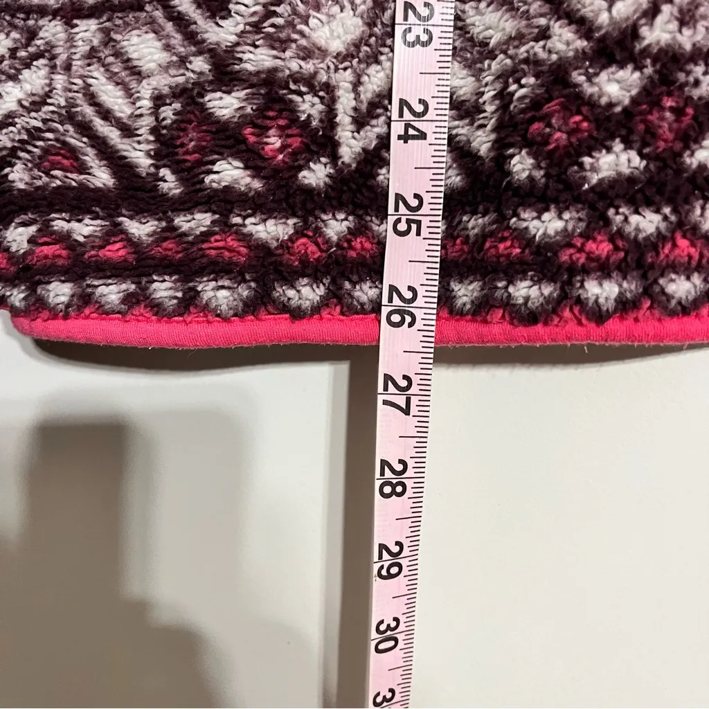 Prince And Fox Sherpa Fleece Pullover Extra‎ Size XL Snowflake Half Zip Pink - Image 7