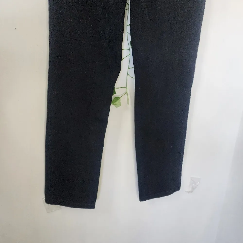 Gloria Vanderbilt Amanda Straight Leg Black Jeans Missy Size 8 - Image 3