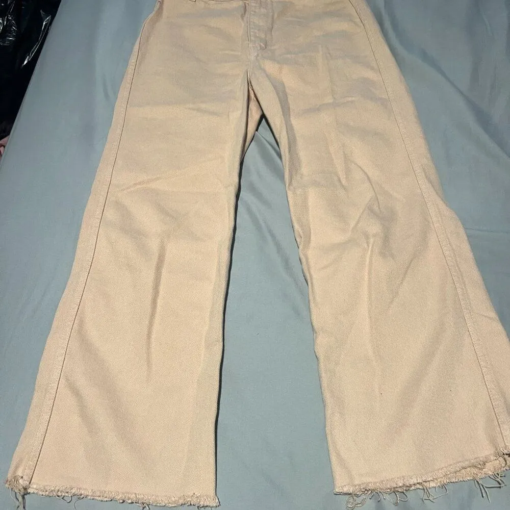 Reformation dusty rose wide leg jeans size 24 - Image 4