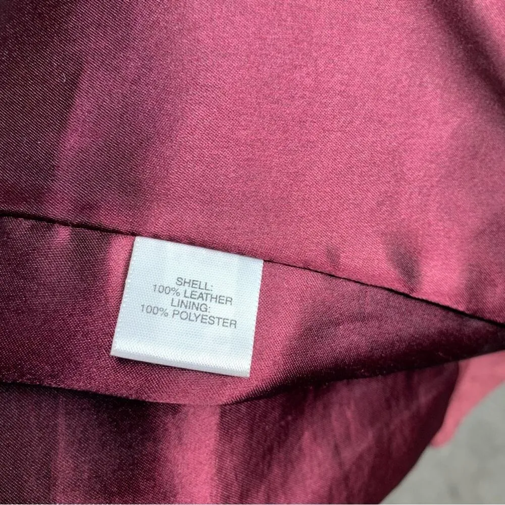 Vintage Austin Reed red suede leather jacket size 14 old money mob‎ wife - Image 4