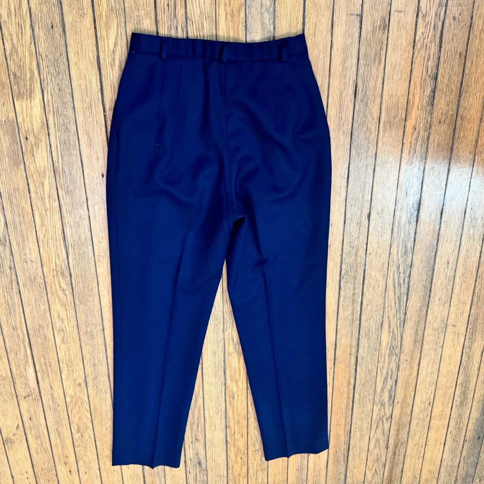 Pendleton Wool Trousers Cobalt‎ Blue Pleated High Waist Career Pants Size 6 - Image 7