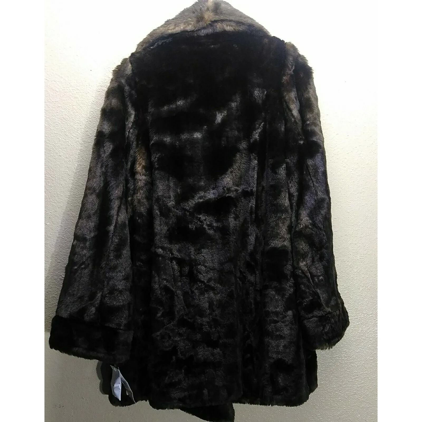 Jones New York Womens Heavy Faux Fur Elegant Coat Jacket Size Small NEW - Image 5