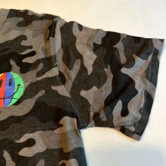 Brooklyn Clothing Rainbow Smiley Face Camo T-Shirt Urban‎ Streetwear XL - Image 5