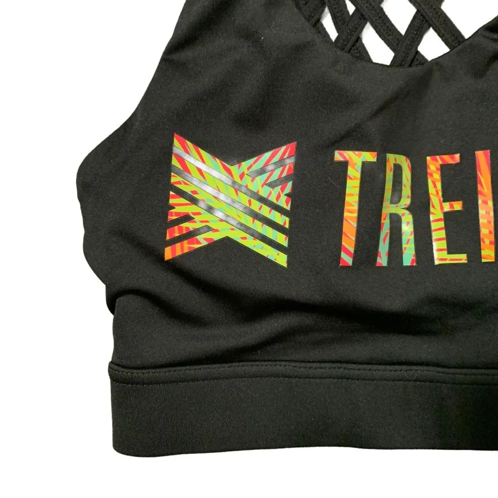 Treign | Black Strappy High Support Sports Bra with Removable Padding Size Small - Image 5