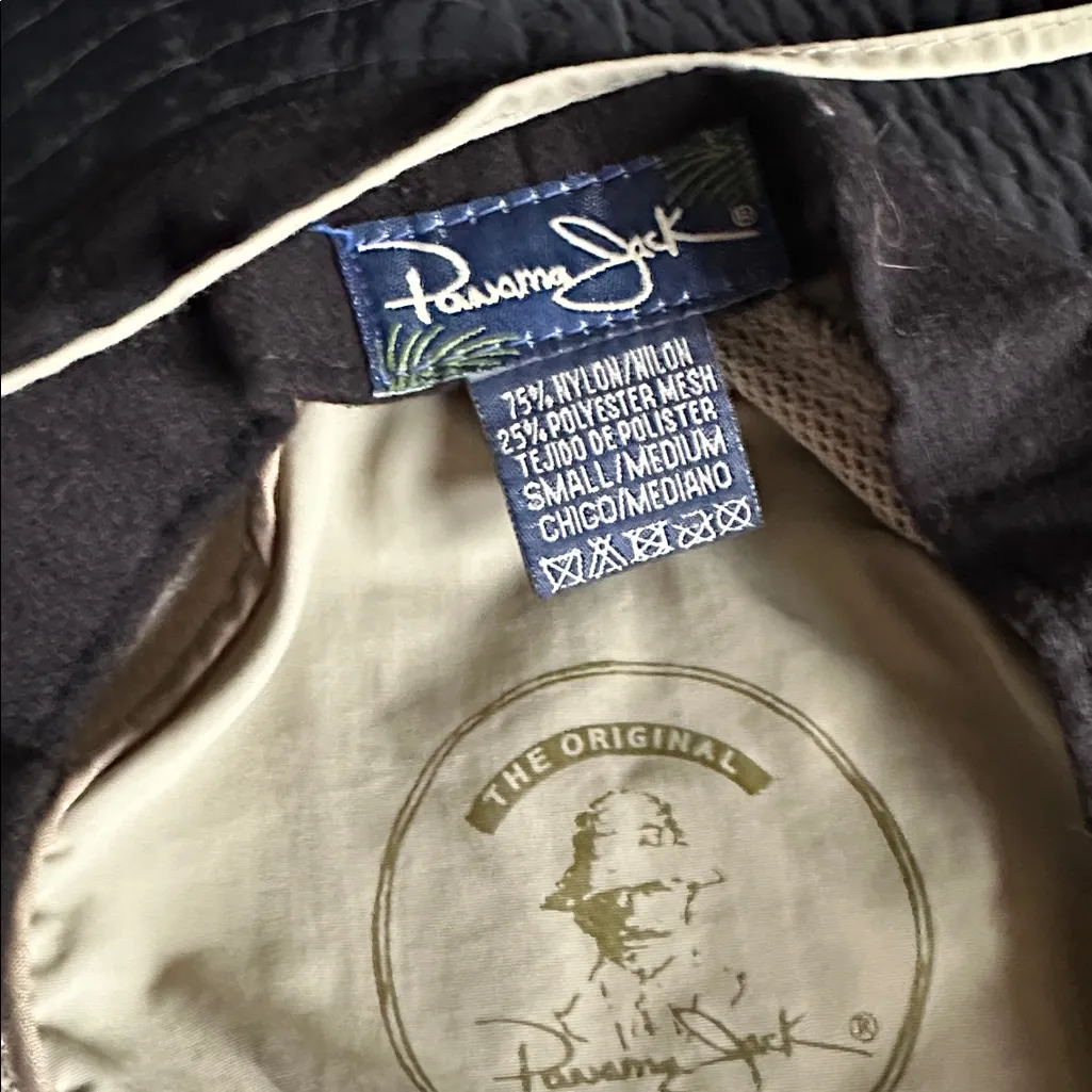 Panama Jack  khaki Wide Brim Hat - Image 3