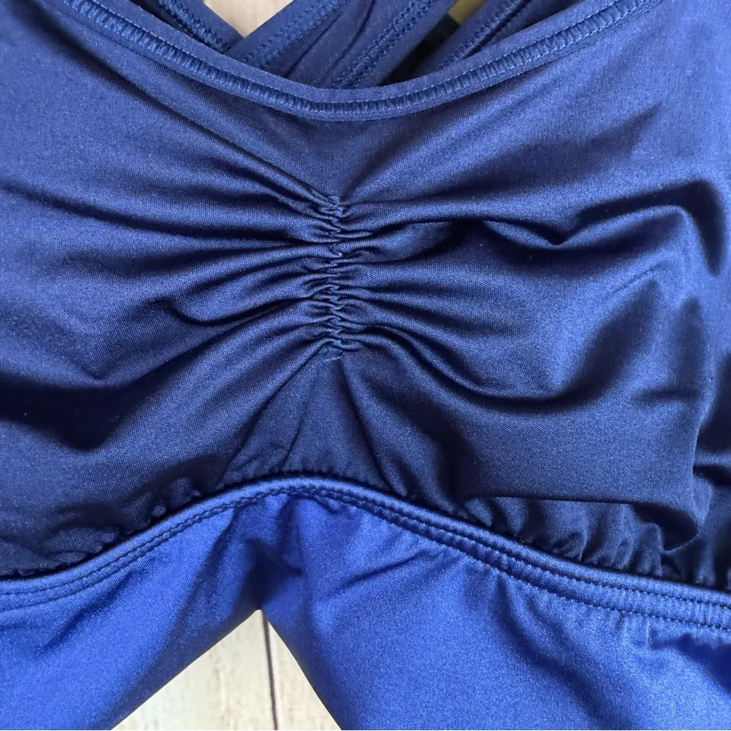 Aerie Navy Crisscross Sports Bra - Image 2