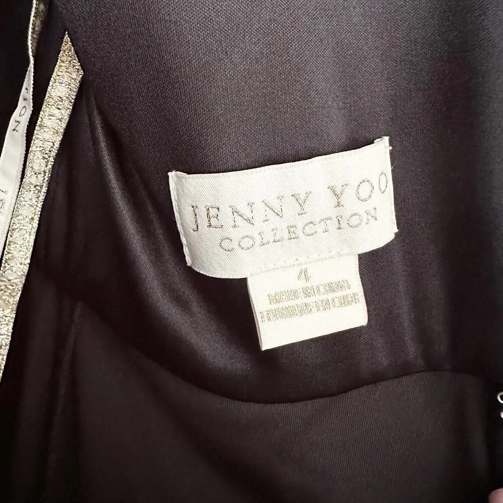 Jenny Yoo Collection NWT Black Velvet Sullivan Dress Maxi Bridesmaid Gown 4 - Image 14