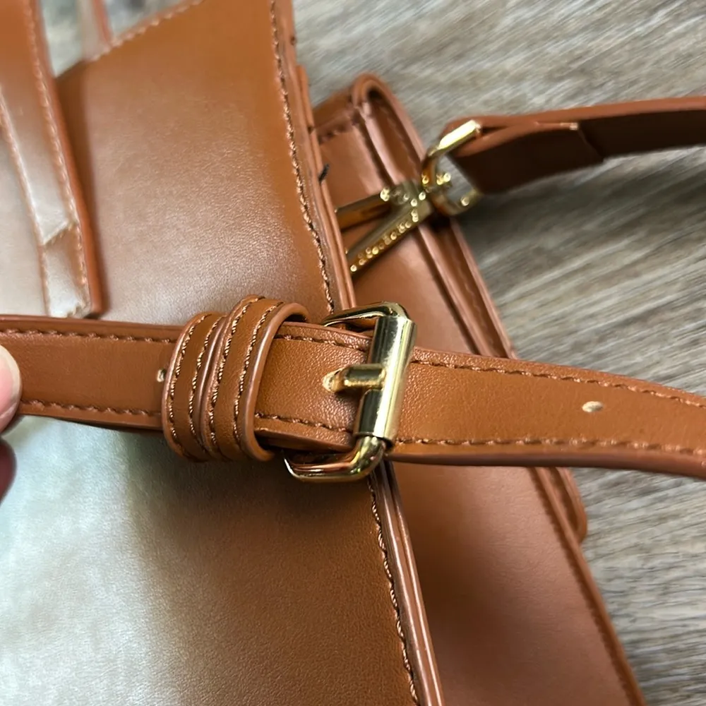 Steve Madden Tan Convertible Crossbody Handbag - Image 16