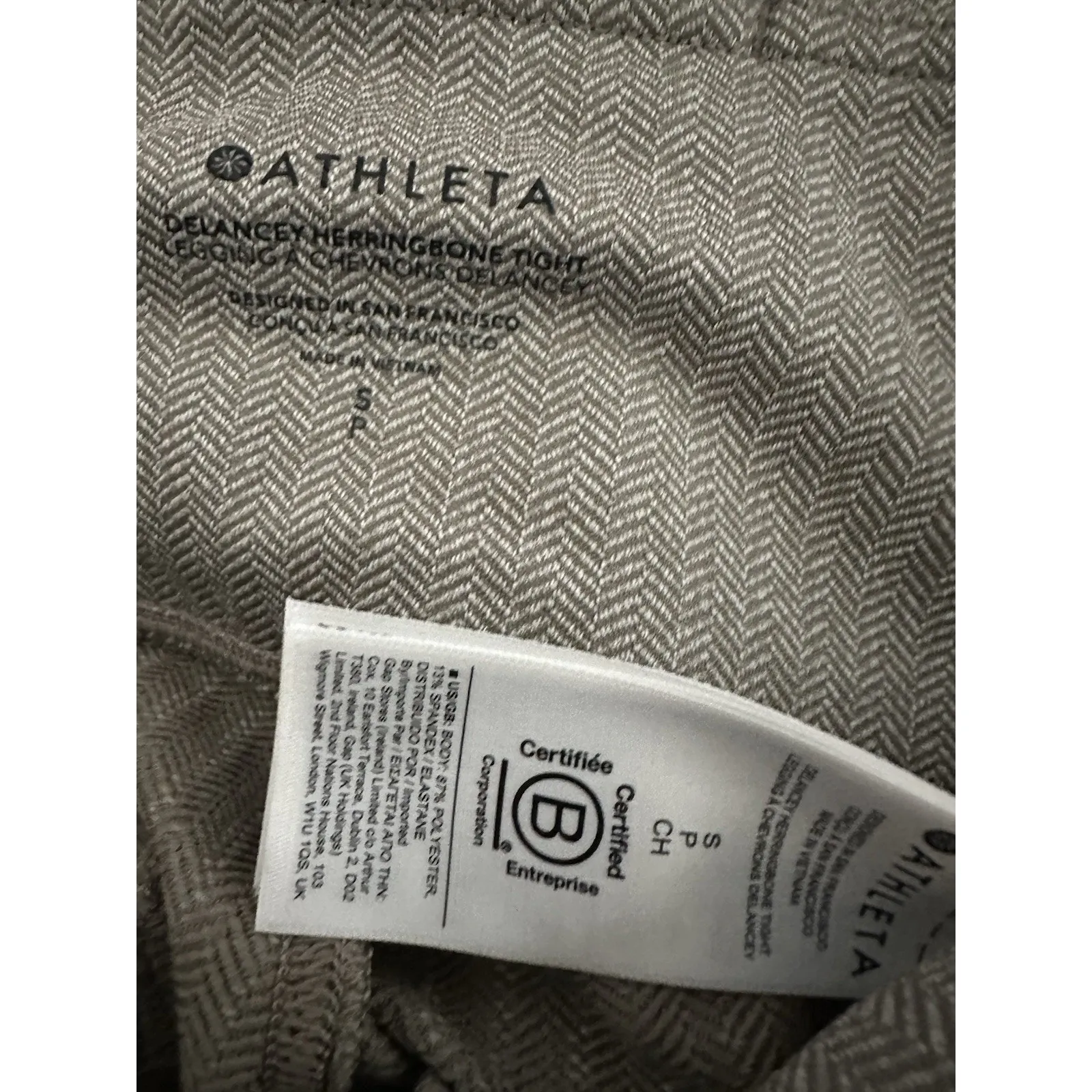 Athleta Delancey Herringbone Tight, Light Asphalt SIZE S - Image 8