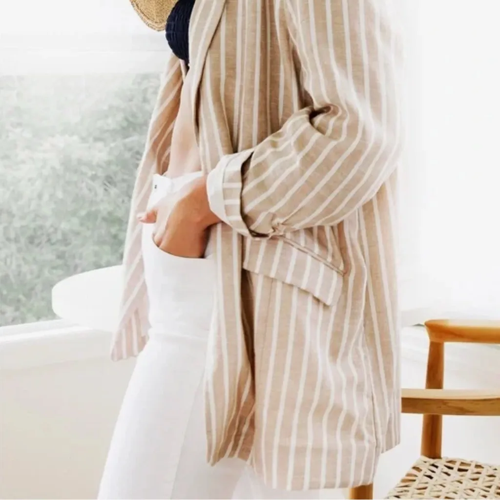 BP . striped blazer. - Image 2