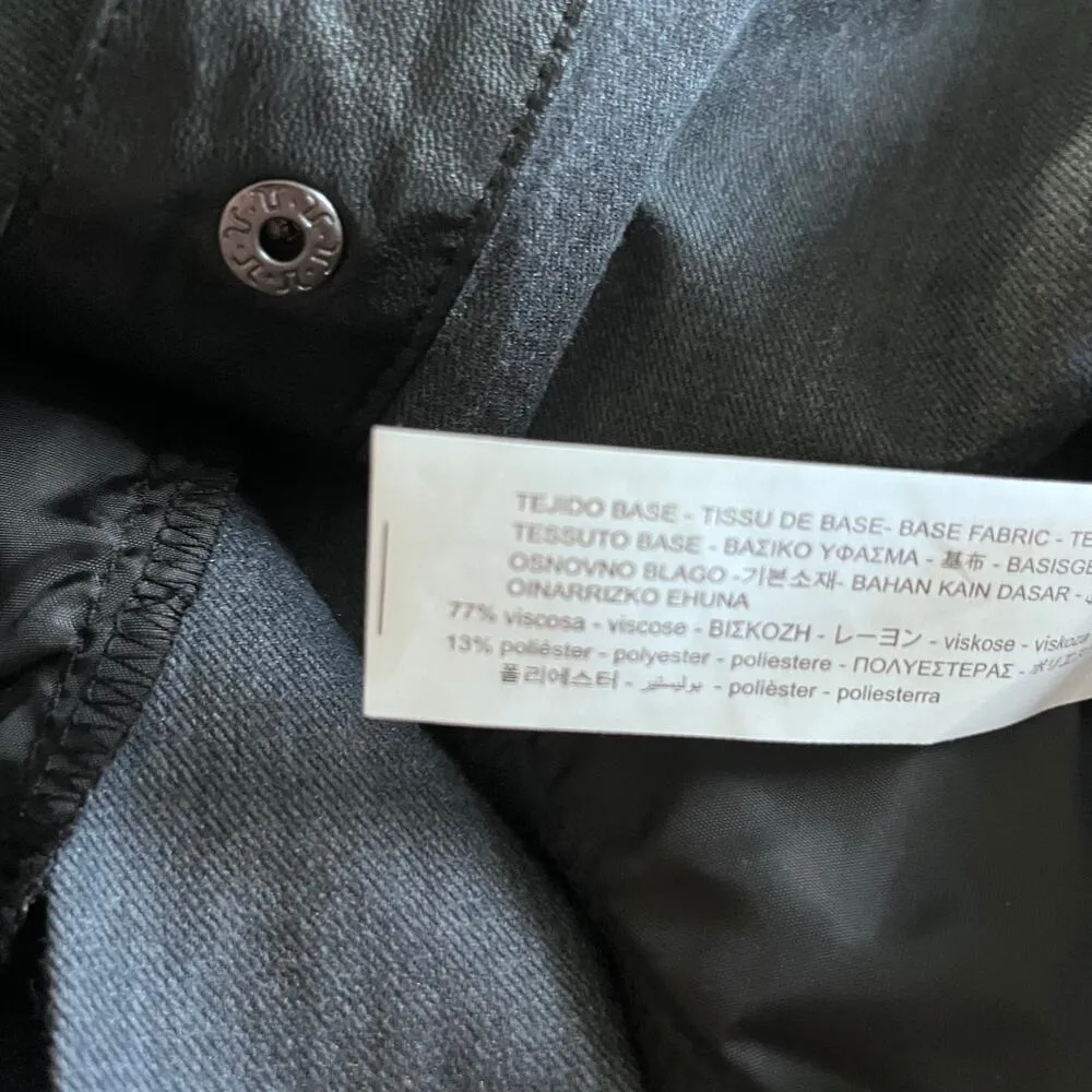 Zara bloggers favorite faux Leather mini shirt dress size M  NWT - Image 13