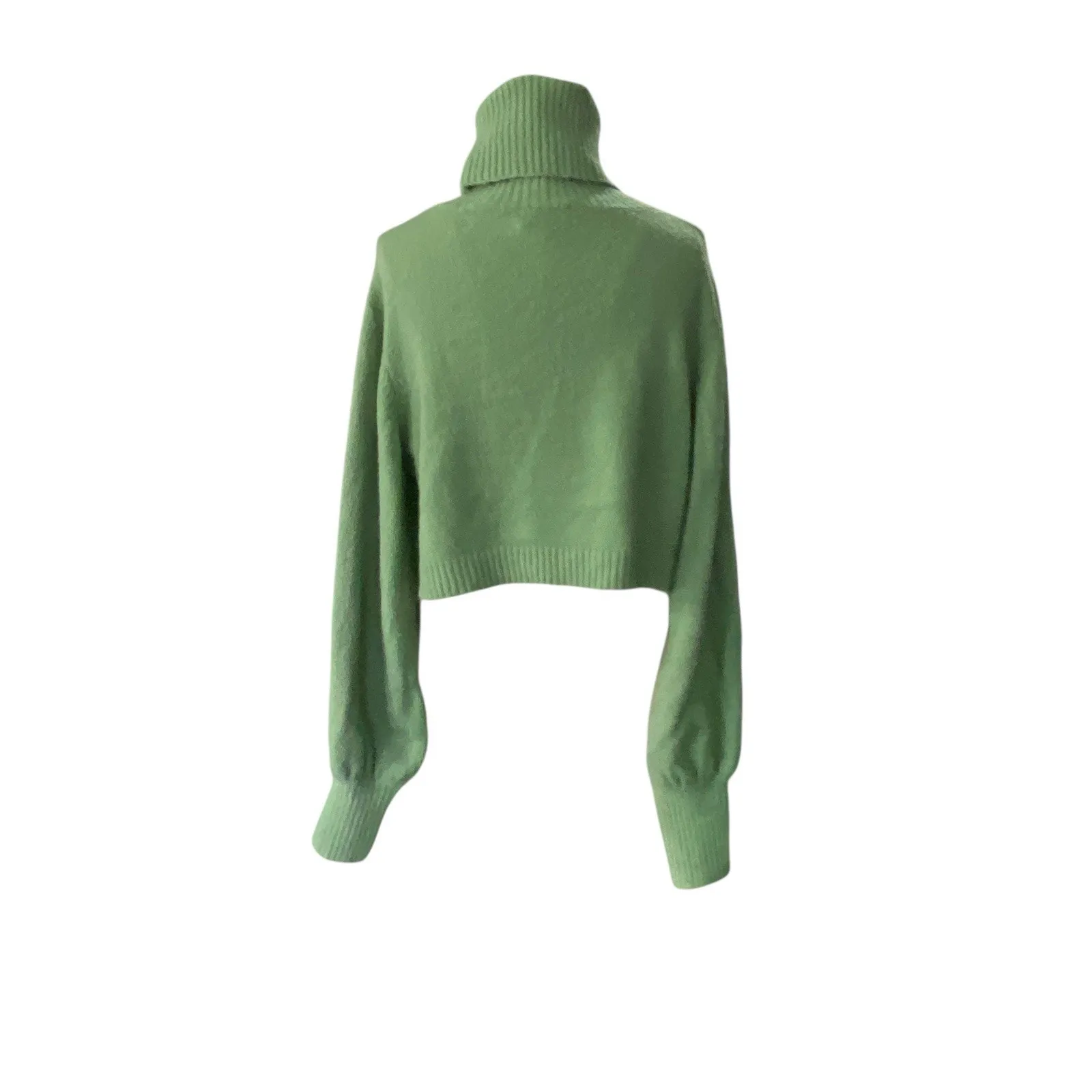 Princess Polly Zahara Cropped Turtleneck Sweater Green Women's size 6 - Image 5