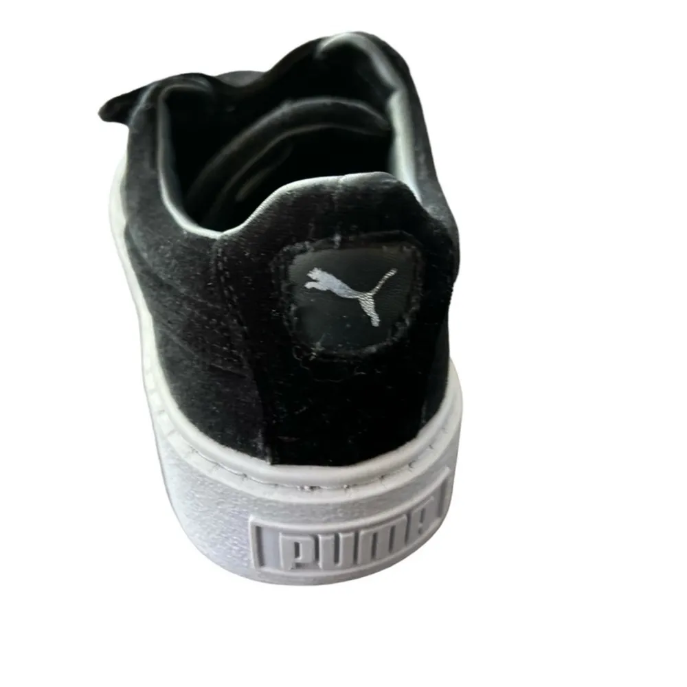 PUMA Women's Basket Platform Strap Sneakers Black Size‎ 7.5 Casual Fashion - Image 7