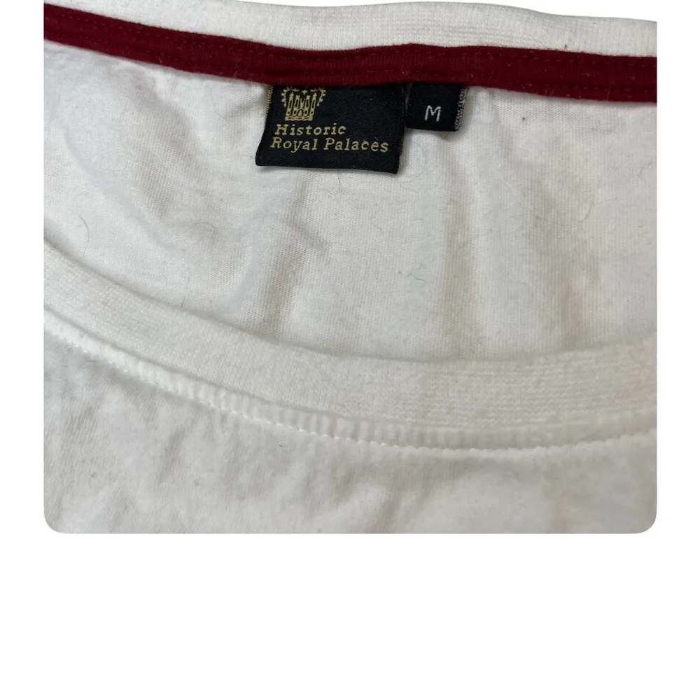 LONDON White T Shirt Tower of London Short Sleeve Cotton Womens Size Medium - Image 6