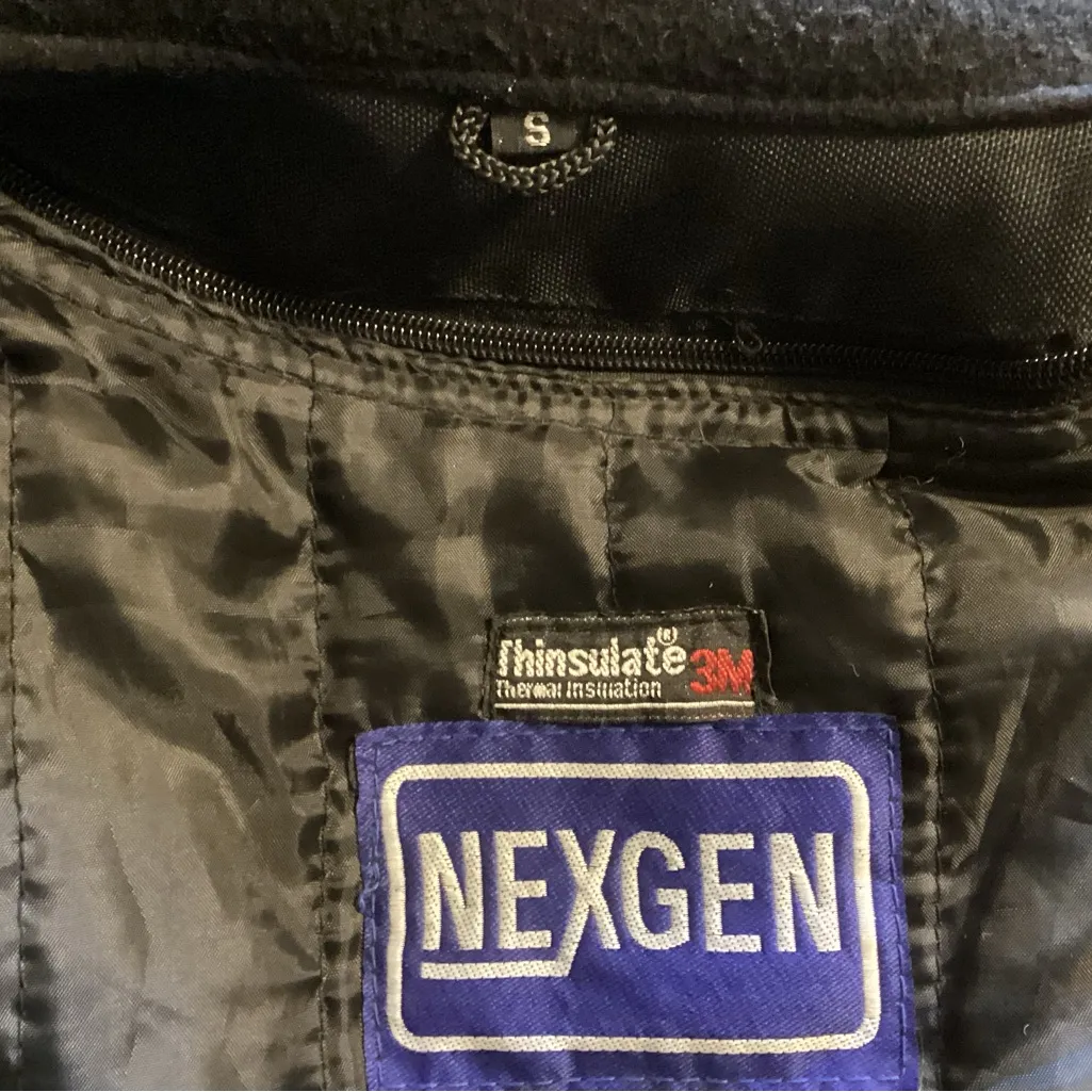 MOTORCYCLE RIDING JACKET BY CORDURA LEATHER TRIM~THINSULATE ZIP OUT LINER SZ SM Black - Image 10