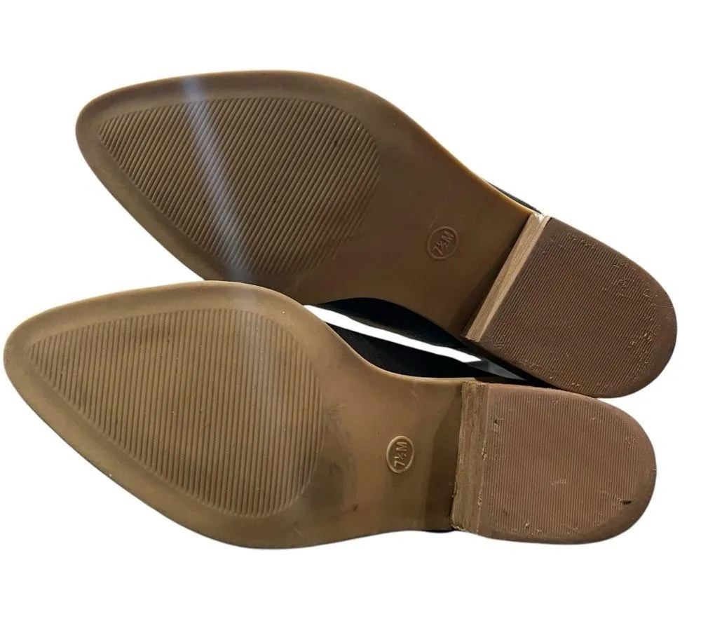 Cynthia Rowley Eddie Black Leather Dorsay Style Booties Size 7.5 - Image 11