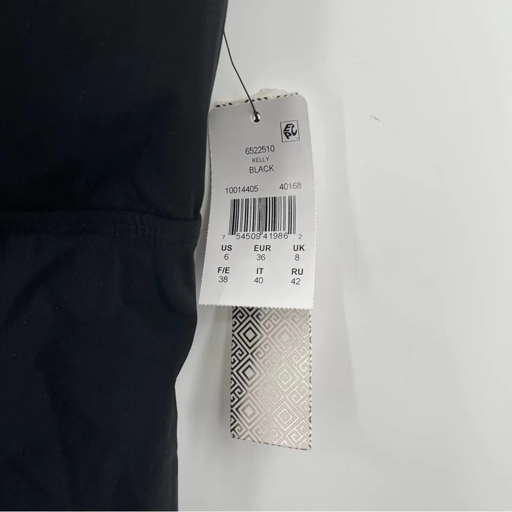 AMORESSA by MIRACLESUIT Tankini Black Kelly Swim Beach Slimming Strappy NWT SZ 6 - Image 8