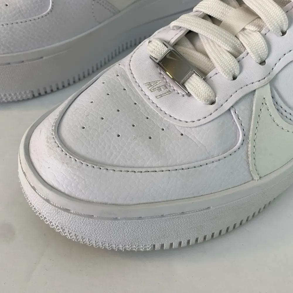 NWOT Nike Triple White Air Force One Platform Sneakers - Image 9