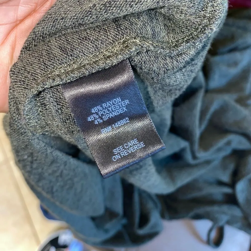 Torrid Super Soft Plush Brushed Knit Olive Green Long Sleeve Dress Plus Size 1X - Image 11