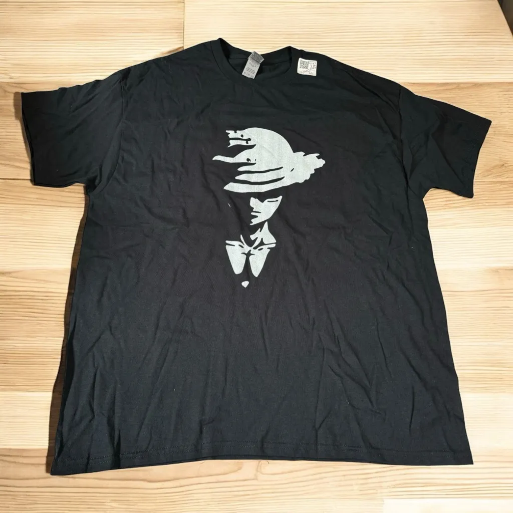 Gildan Anime Graphic T-Shirt Black XL Unisex - Image 6