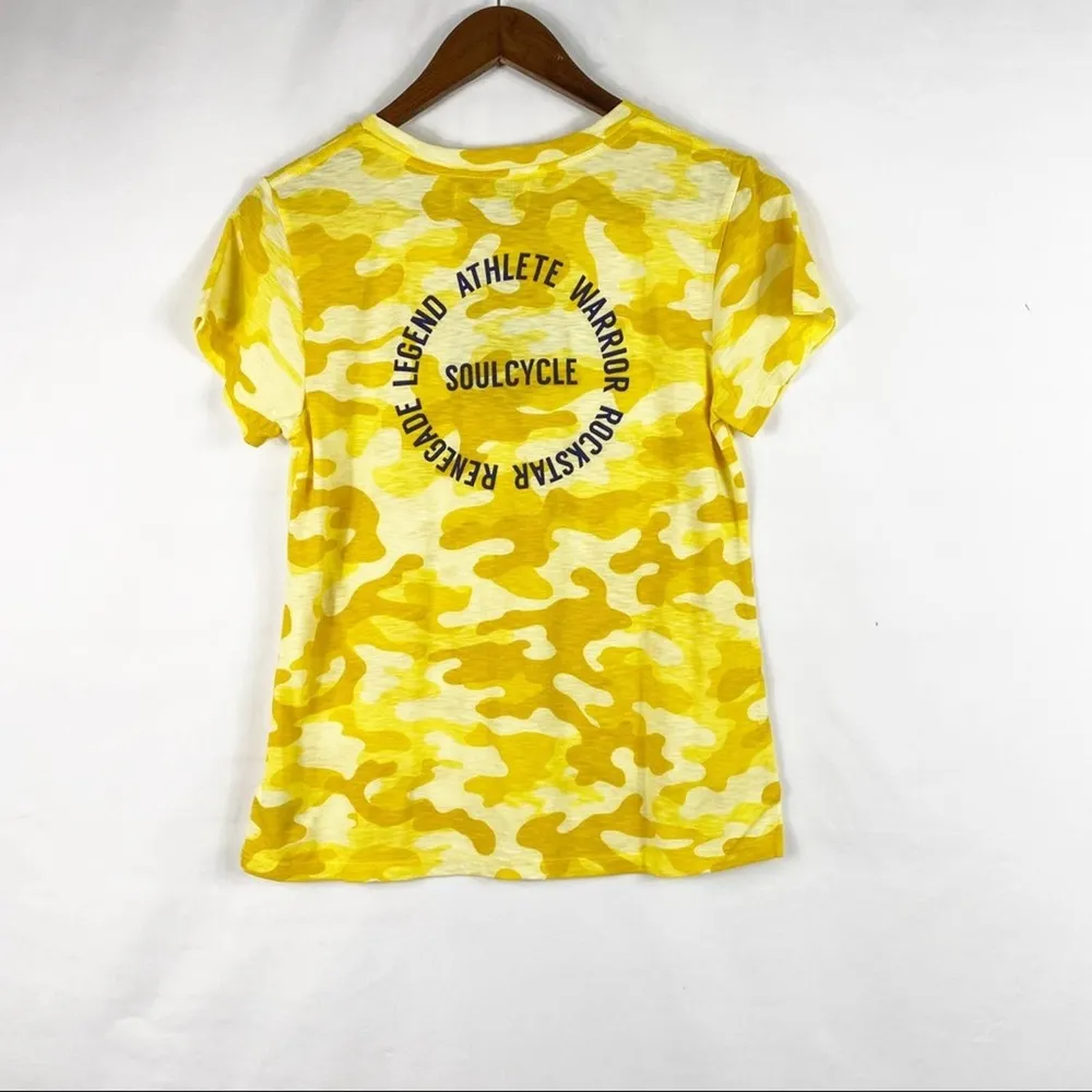 SOULCYCLE Yellow Camo Short Sleeve Graphic Tee - Image 7
