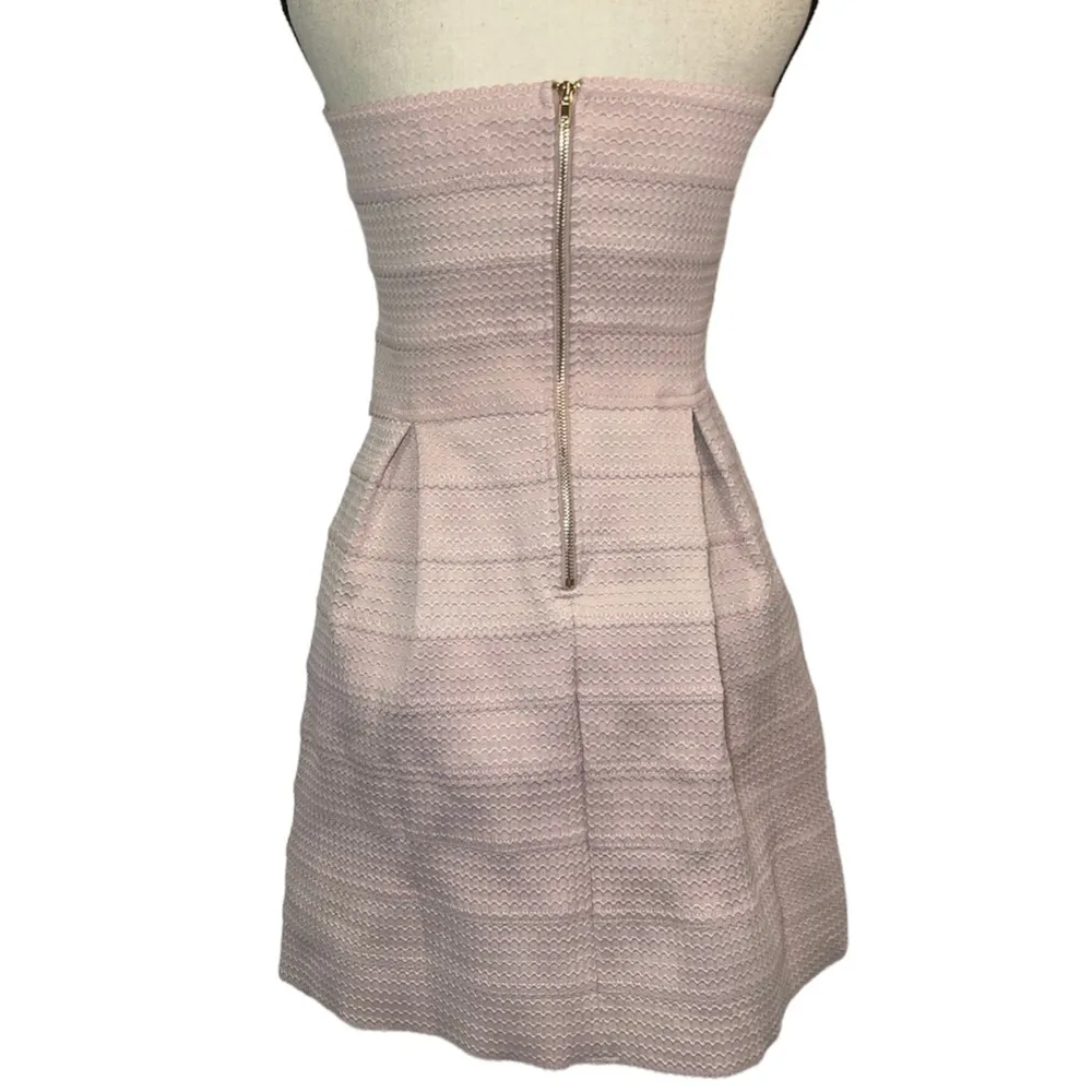 Ontwelfth Banded Pale Pink Strapless Sweetheart Neckline Short Dress - Image 3