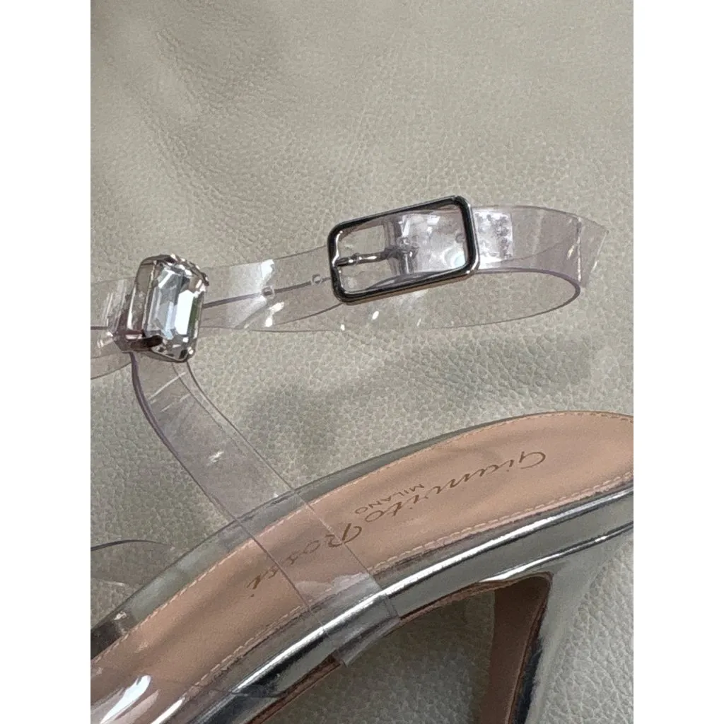 Gianvito Rossi Crystal Fever 85mm sandals in Transparent 36 Womens High Heels - Image 13