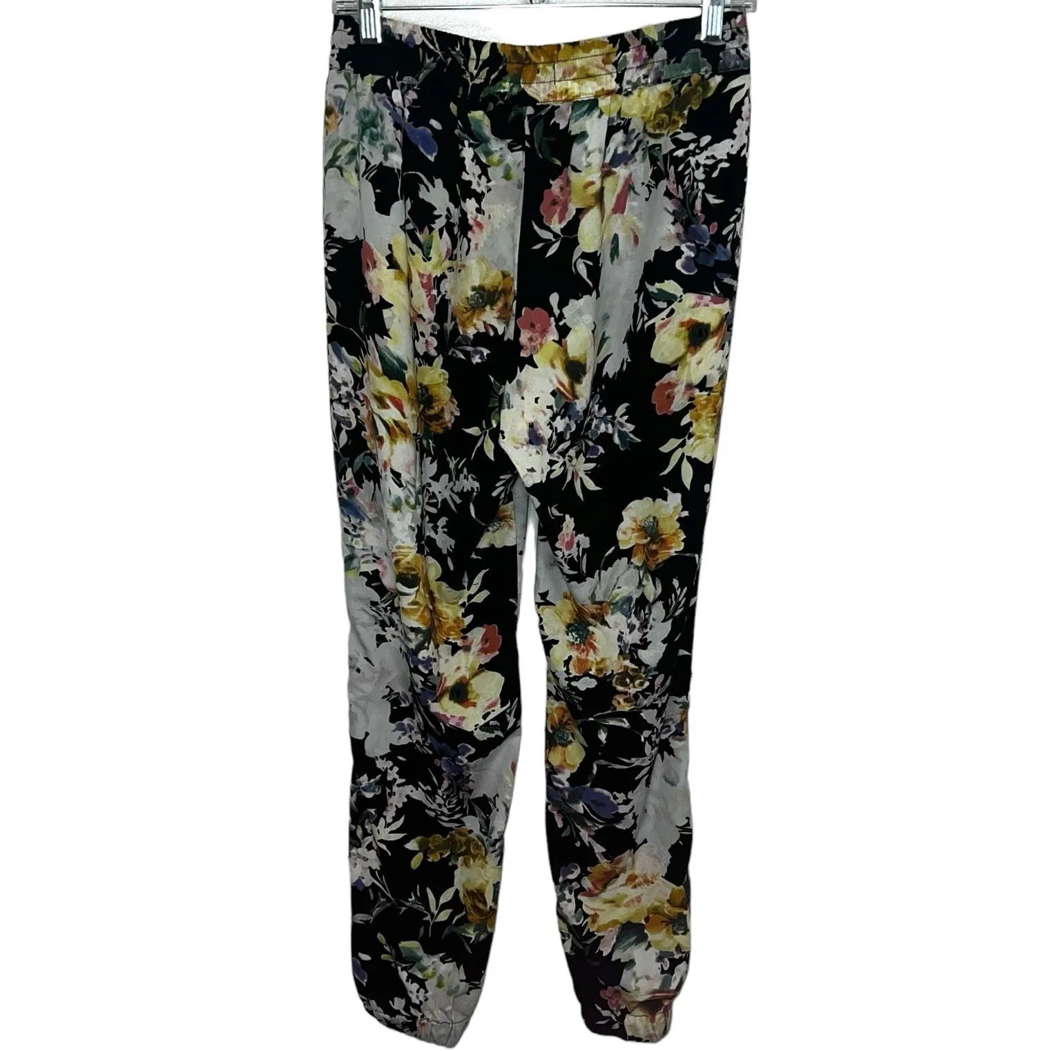 Buffalo David Bitton Floral Joggers Pants Casual Womens S Black Colorful NWOT - Image 3