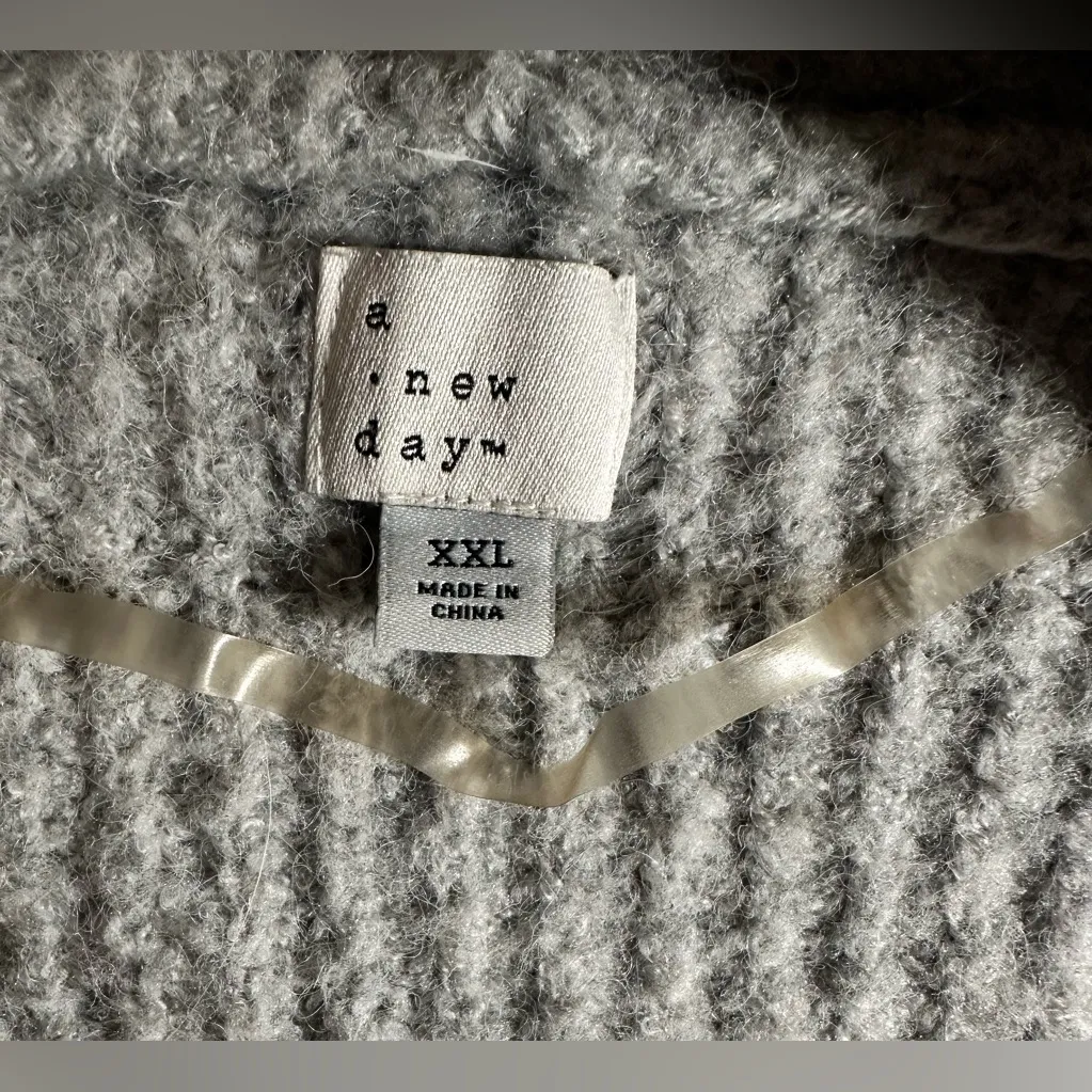 A New Day Womens Earthy Striped Long Sleeve Warm Cardigan Plus Size Sweater XXL‎ - Image 5