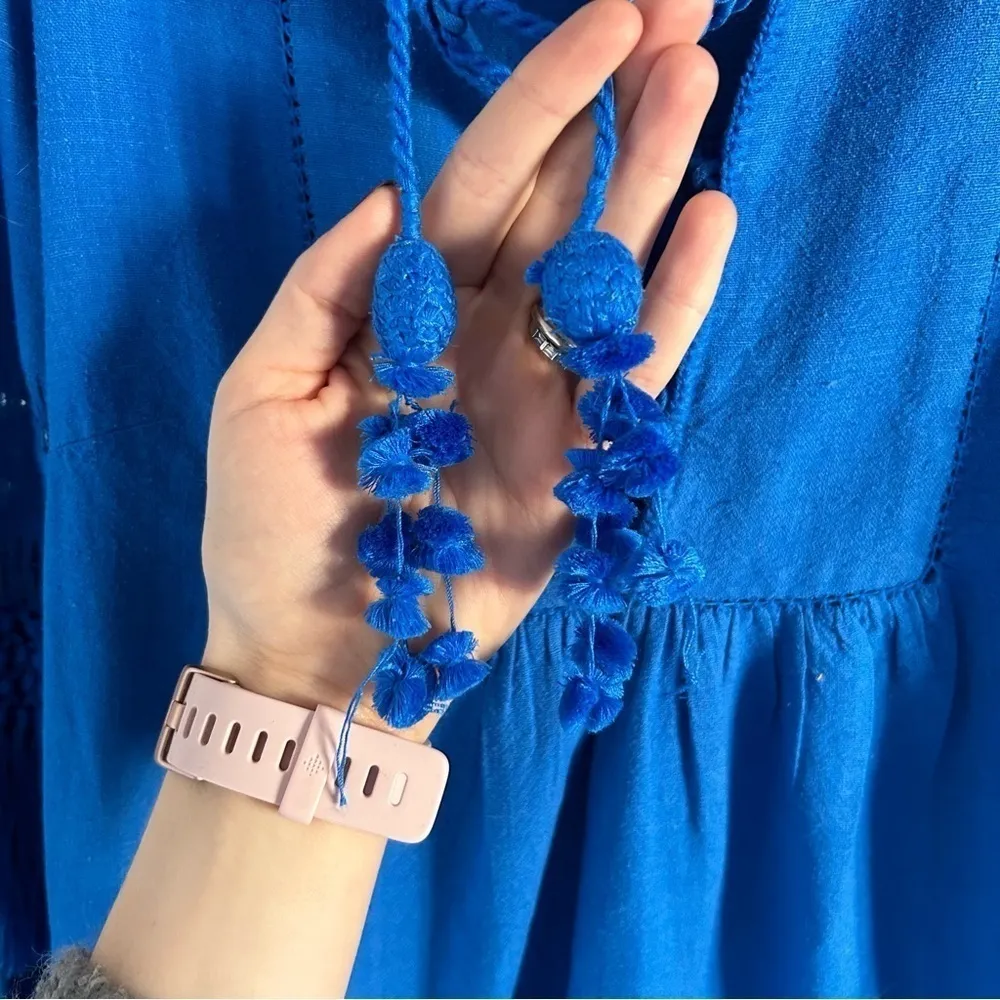 Ulla Johnson Avi Dress Boho Fringe Pom Poms - Image 6