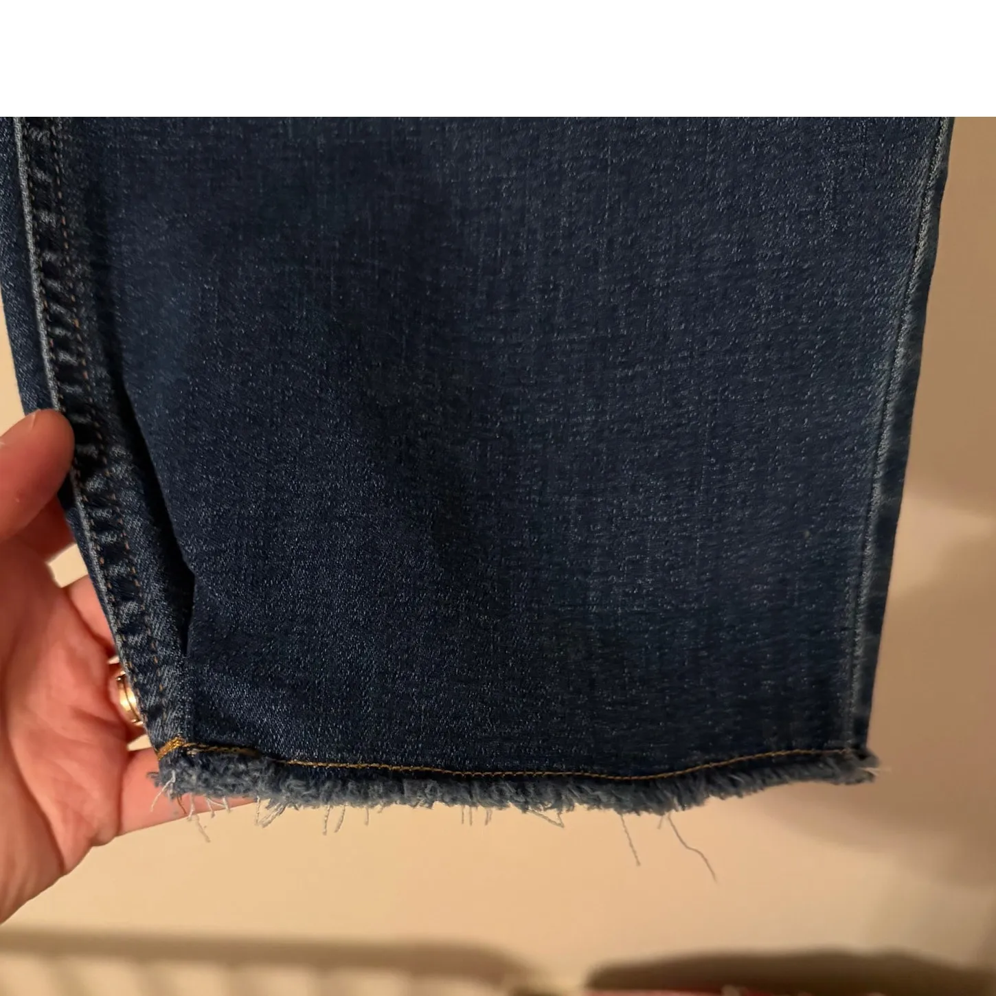 J Jill High Rise Straight Leg Jeans Medium Wash Denim Crop Jeans Size 14 petite - Image 5