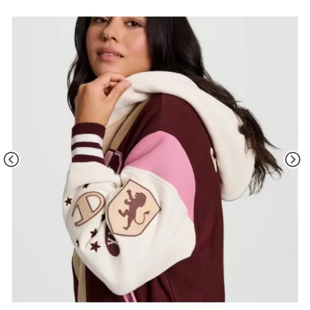 NWOT Women's Multicolor Varsity Jacket by Champion size L - Image 4