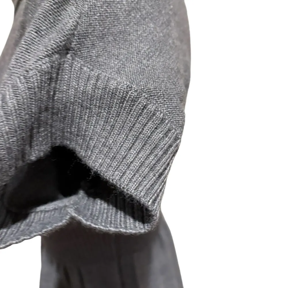 Ann Taylor  Gray Cowl Neck Sweater Short Sleeve Mini Dress XSP - Image 5