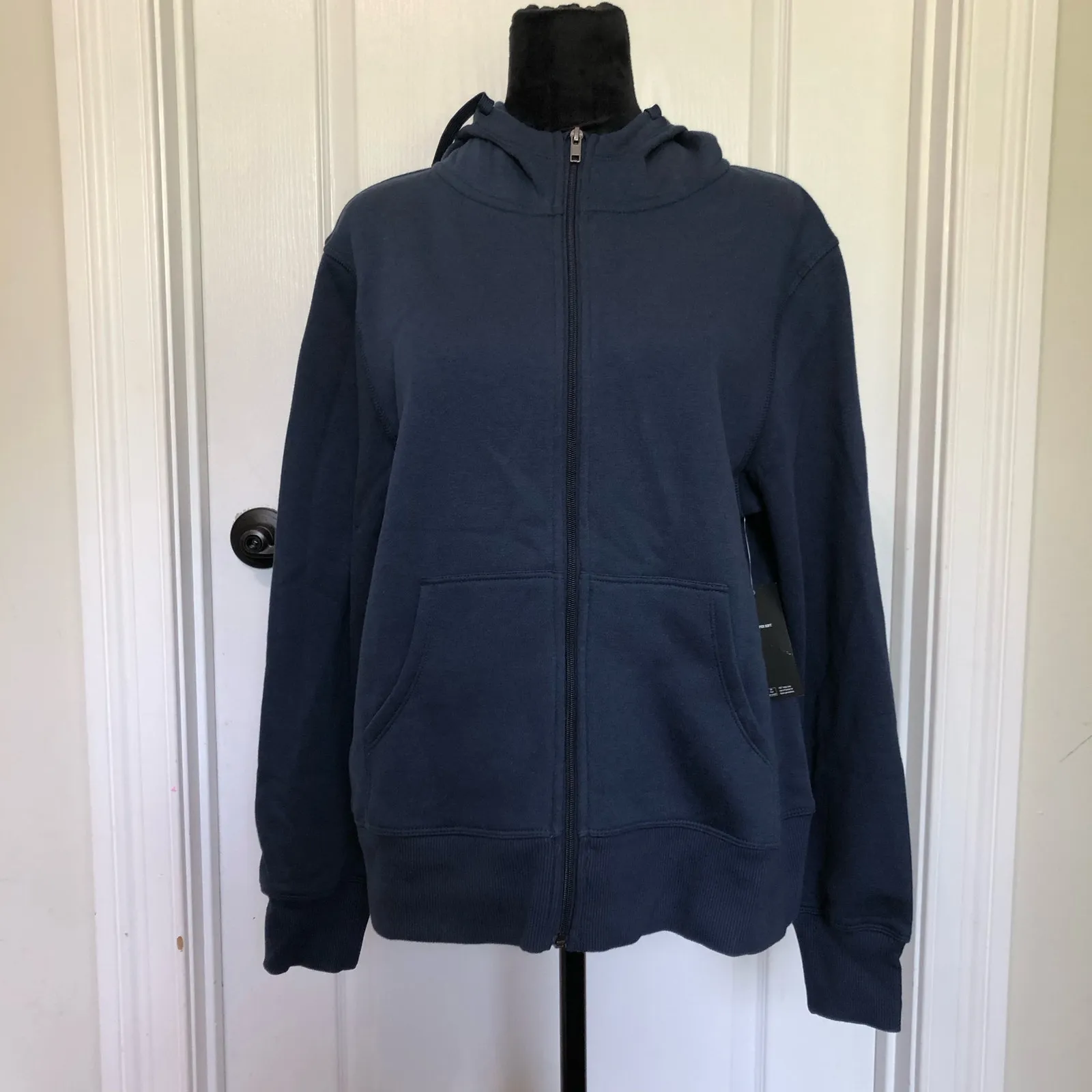 ID Ideology Womens Jacket Size Medium Indigo Sea Hooded‎ Long Sleeve Full Zip - Image 2