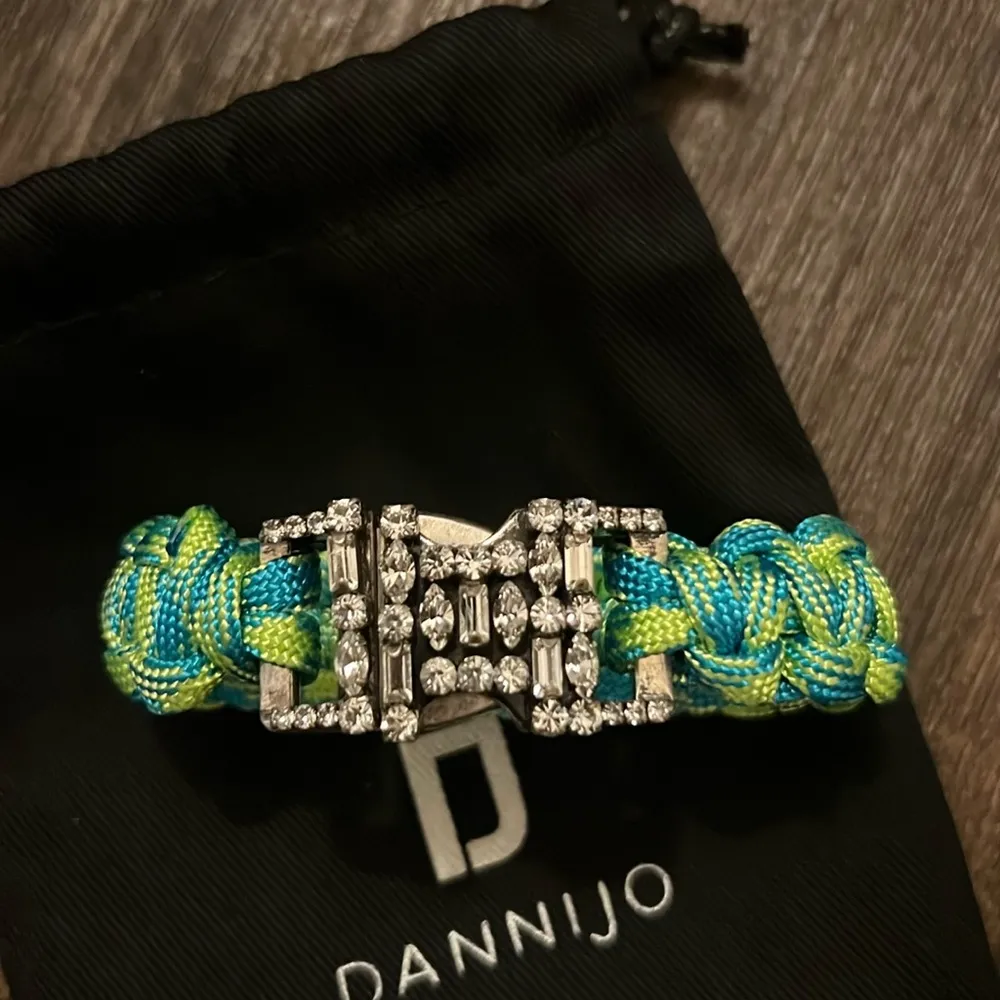Dannijo braided crystal cuff bracelet - Image 3