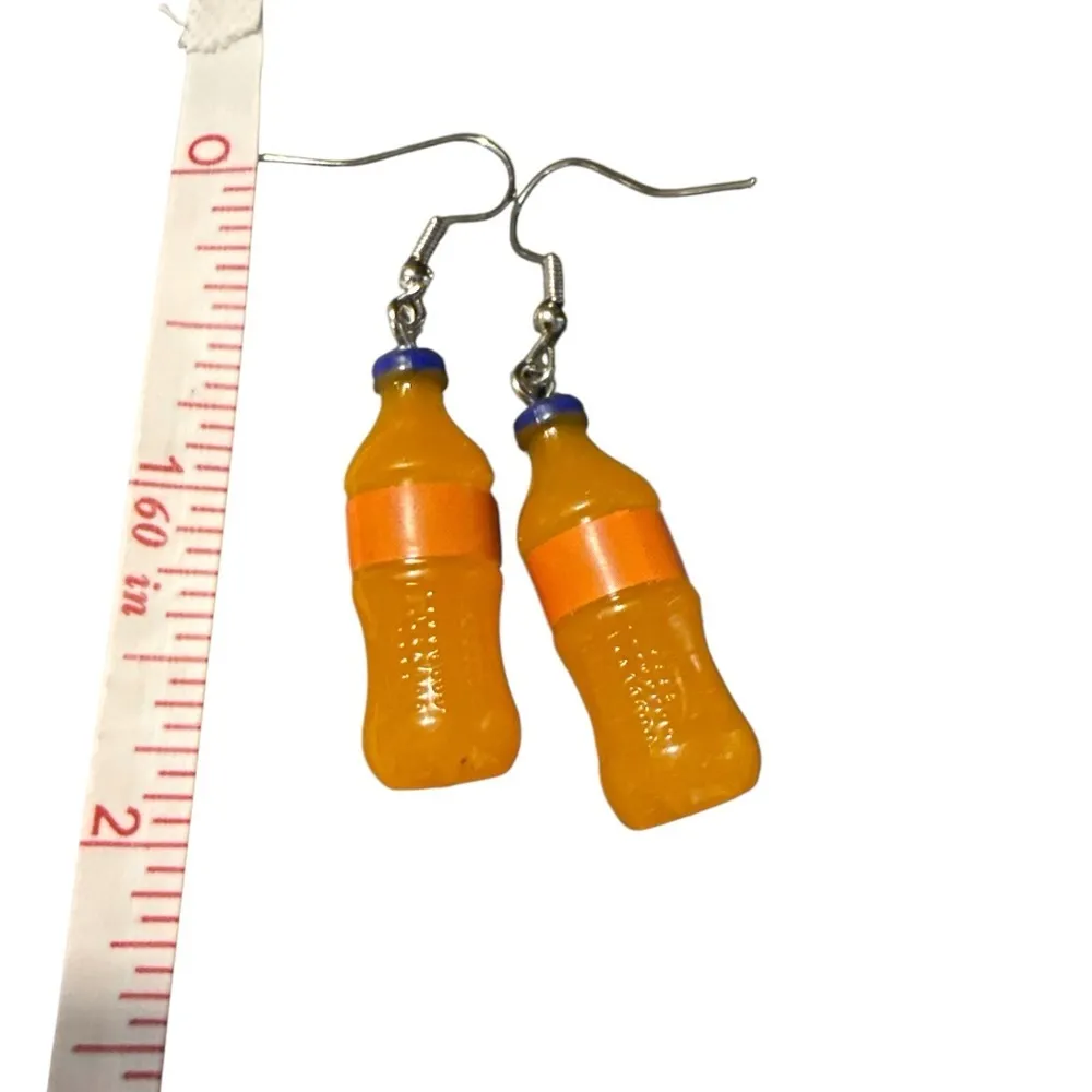 3 For $20 3D Orange 🍊 Soda Dangle Earrings “You Pick 3” - Image 2