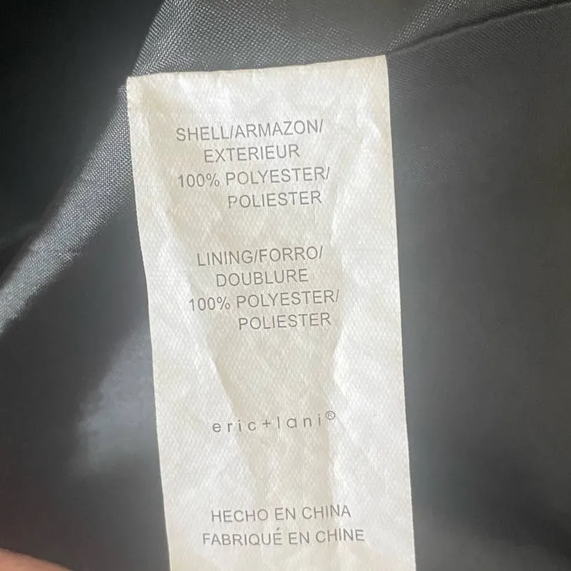 Eric + Lani Women Blazer Jacket S Black Button Closure Career‎ Officewear Event - Image 8