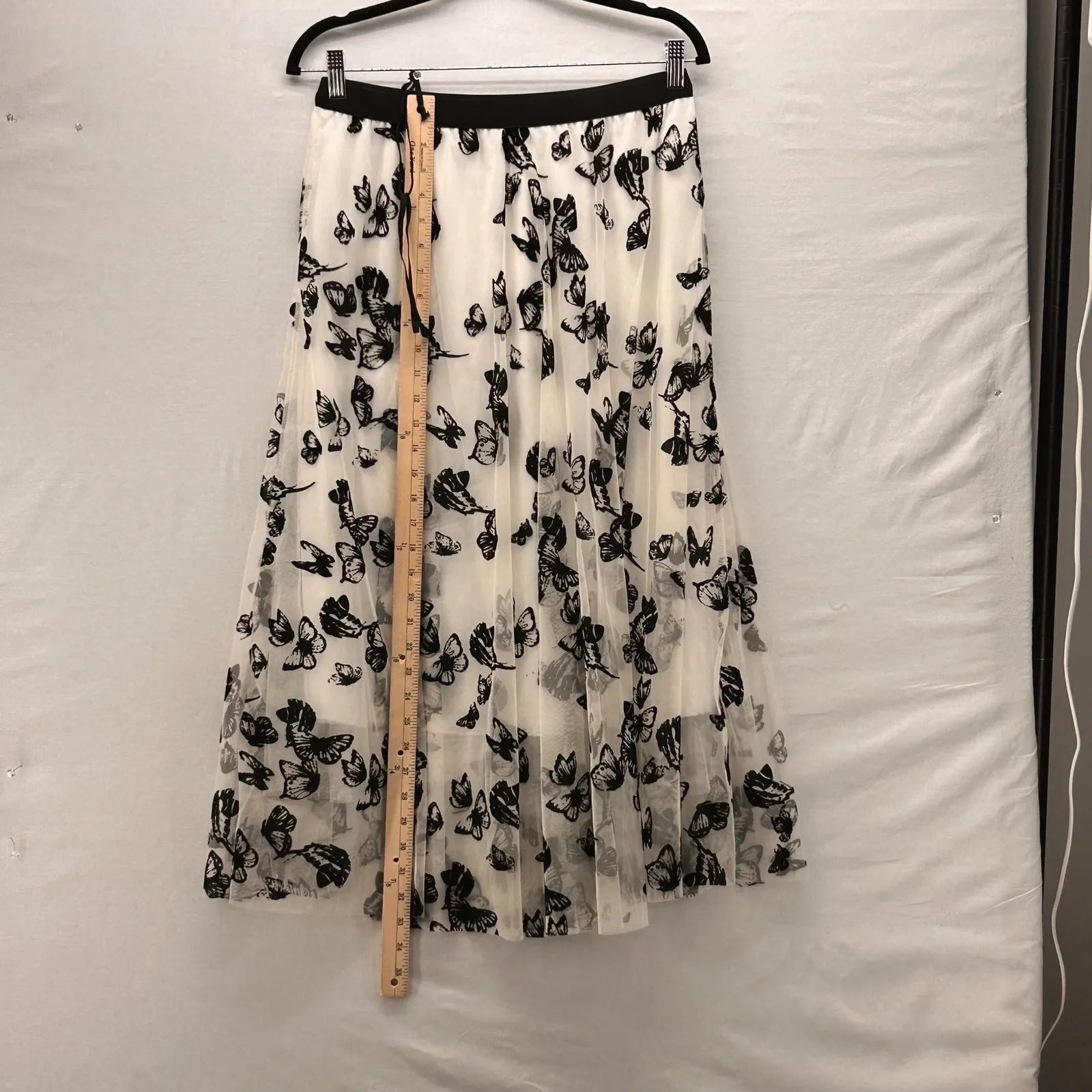 Fairy Butterfly Chiffon Skirt Large White - Image 12