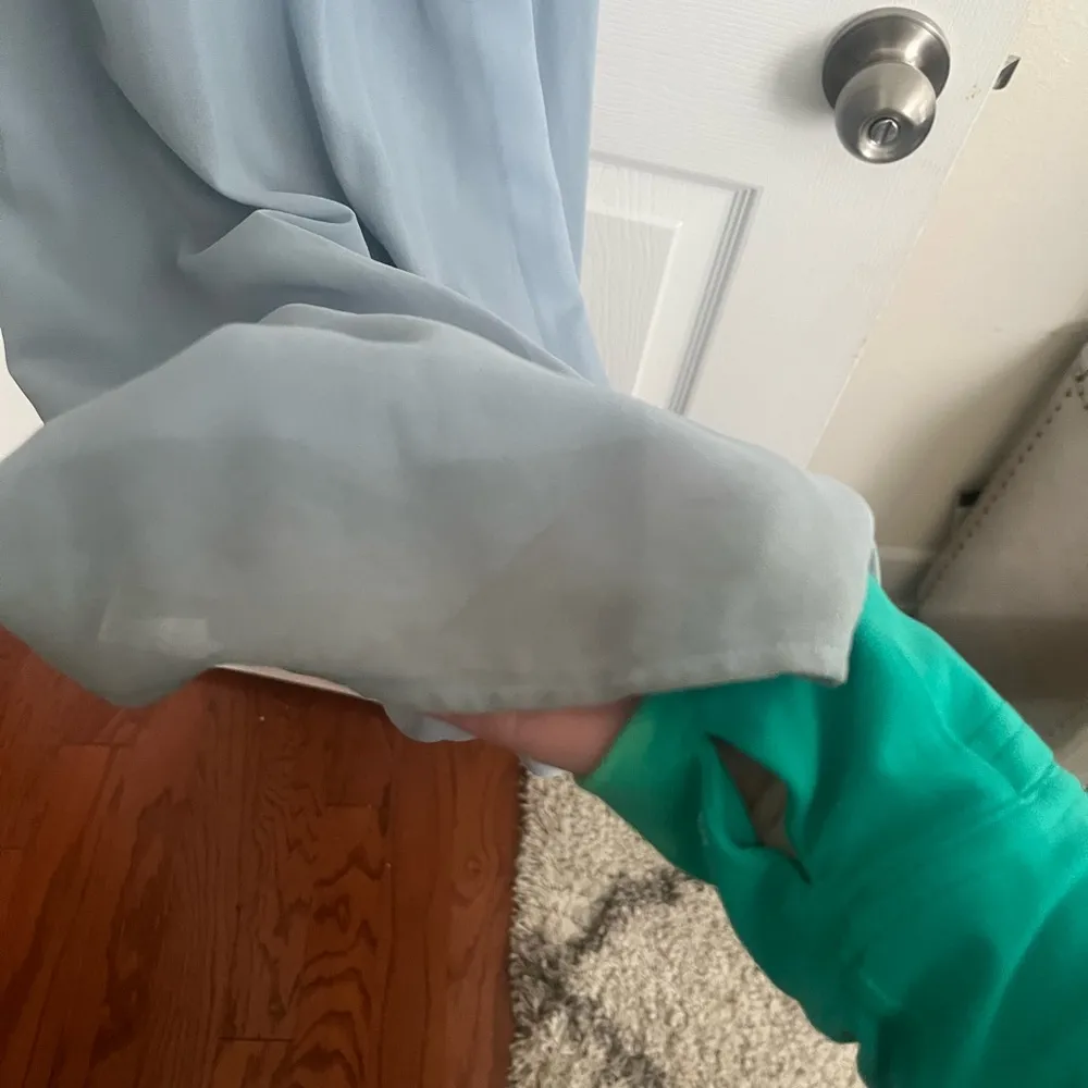 Dusty Blue Off the shoulders dress - Image 6