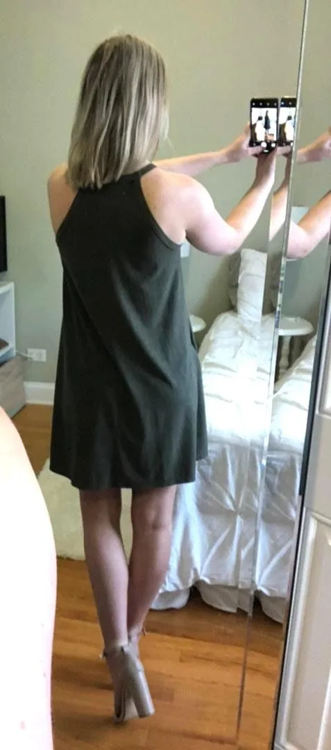 Olive Green Sundress Size XS - Image 3