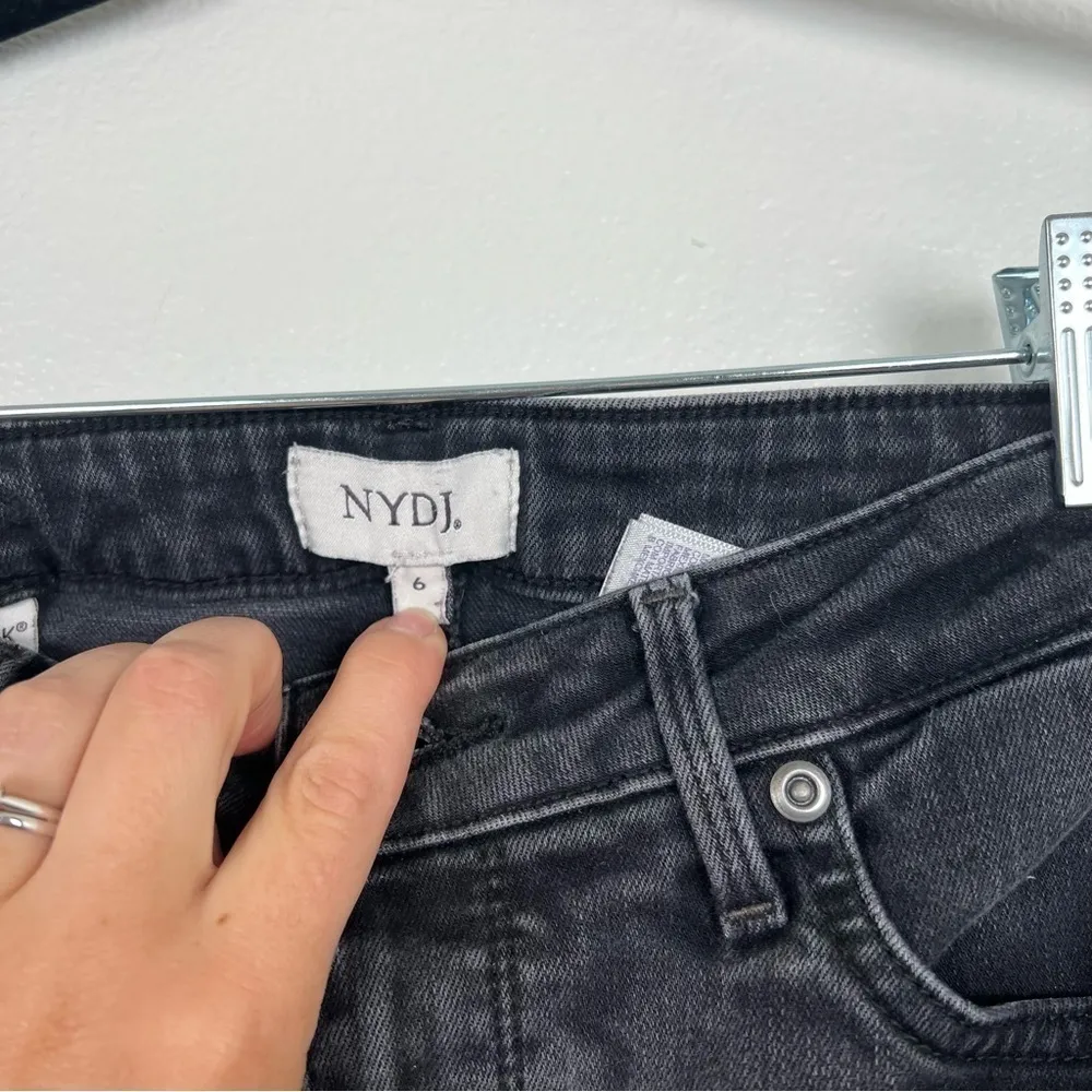 Nydj Skinny Jeans Black‎ Sz 6 - Image 4